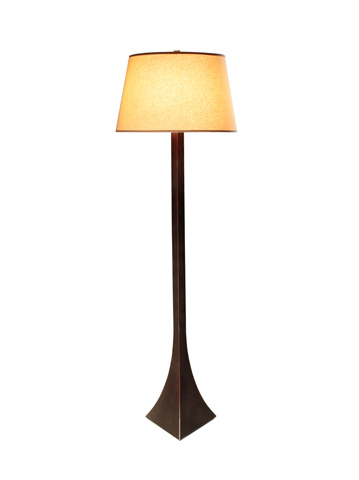 Image of a bronze floor lamp.