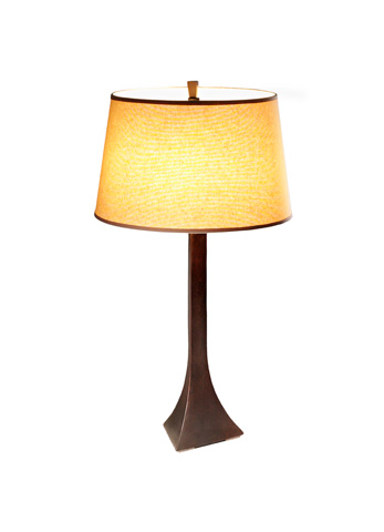 Image of a bronze table lamp.
