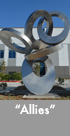Thumbnail image of large stainless steel sculpture.