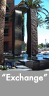 Thumbnail image of large bronze and stanless steel water feature.