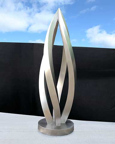 Image of a stainless steel sculpture.