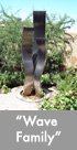 Thumbnail image of a stainless steel water feature.