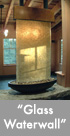 Thumbnail image of a bronze and glass waterwall.